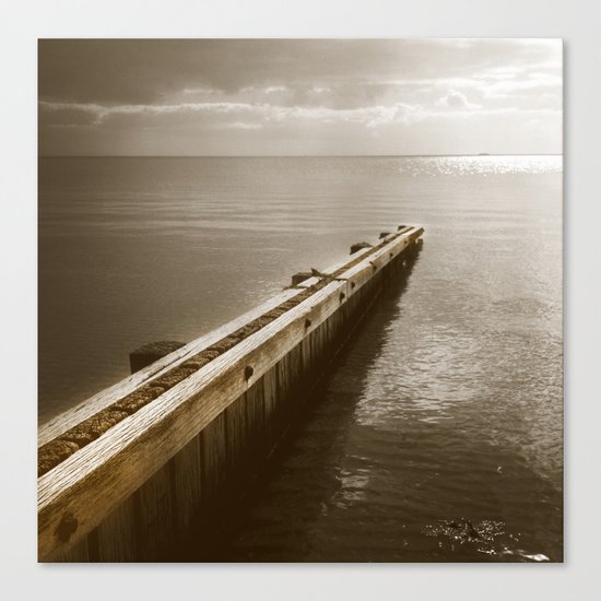 the break water 09 Canvas Print