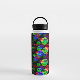 RGB Shaded Smile Glitch Water Bottle