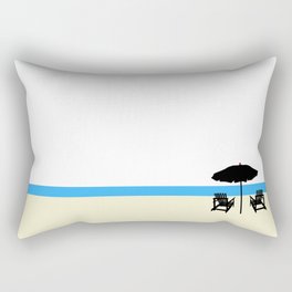 Bright Modern Beach Art - Paradise Rectangular Pillow