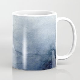 Indigo Abstract Painting | No.2 Coffee Mug | Painting, Curated, Scandinavian, Navy, Ink, Landscape, Art, Nordic, Indigo, Sky 