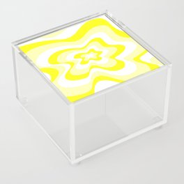 Abstract pattern - yellow. Acrylic Box