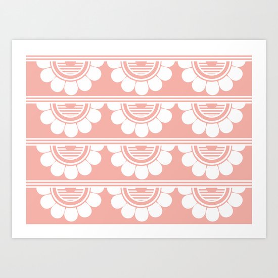 Retrô_Pink Art Print