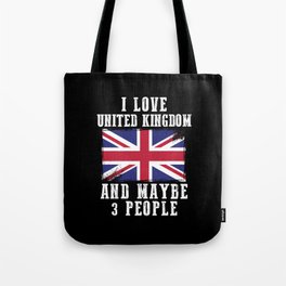 British Flag I Love England Tote Bag