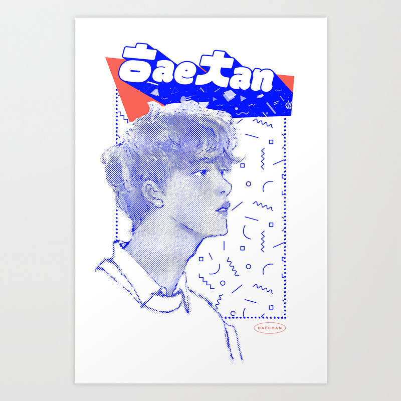 nct dream haechan art print by absolute velvet society6