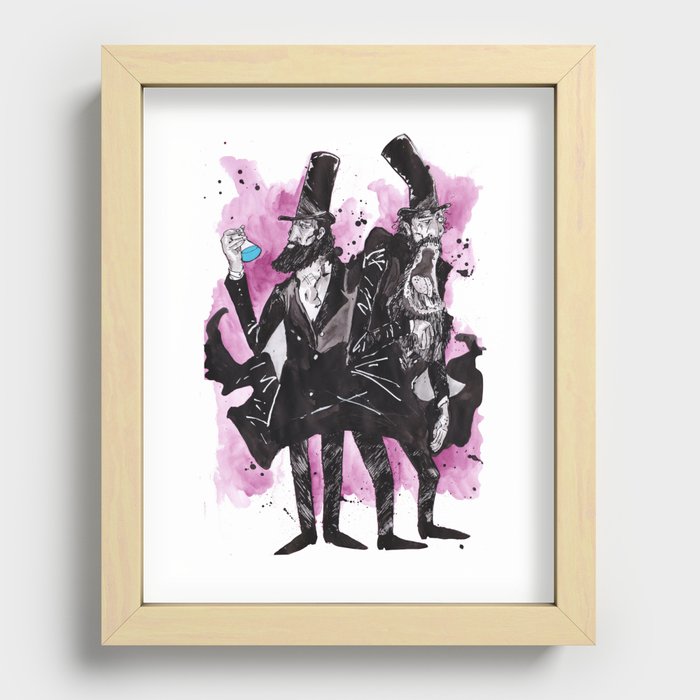 Dr Jekyll and Mr Hyde Recessed Framed Print