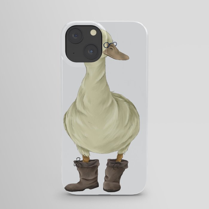 duck in boots  iPhone Case
