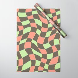 Wavy Checker Wrapping Paper