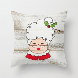 Mrs. Claus Throw Pillow