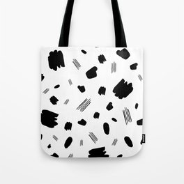 Minimal black abstract pattern. Simple art Tote Bag