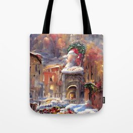Only snow on italy Tote Bag