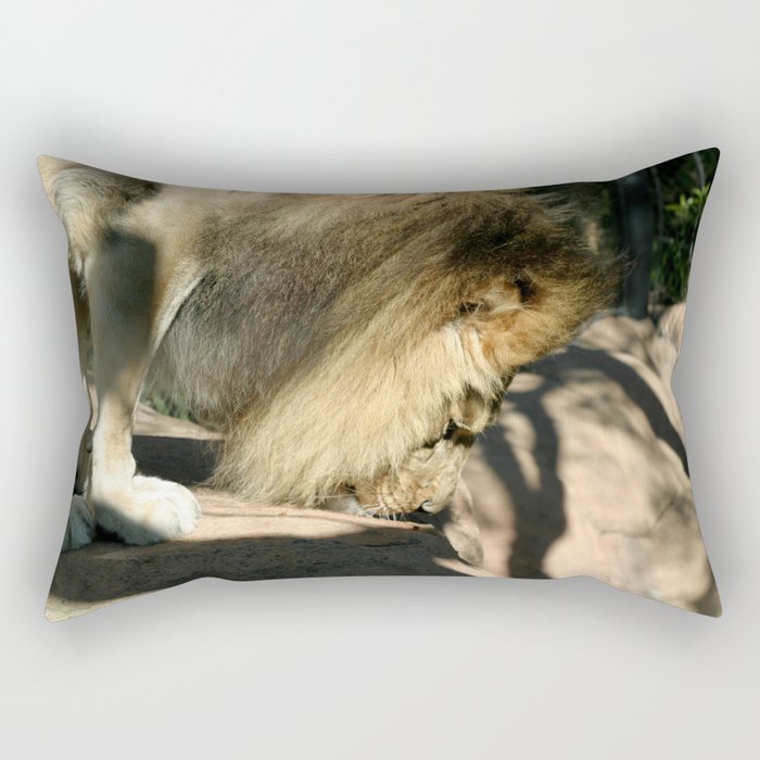 African Lion Rectangular Pillow