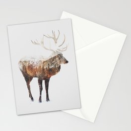 Arctic Deer Stationery Cards