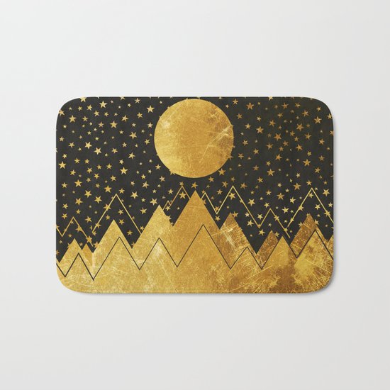 Golden Landscape Bath Mat