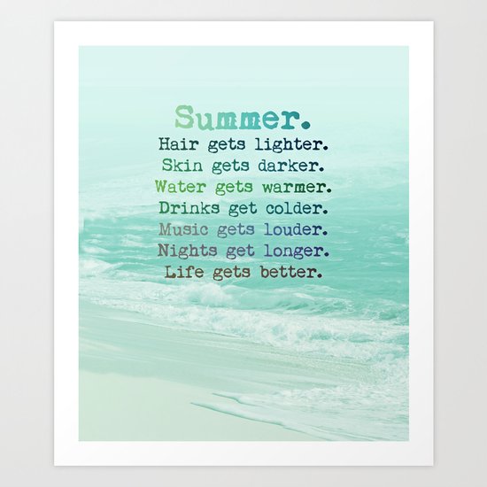 SUMMER Art Print