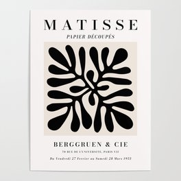 Henri Matisse Black Paper Cut Outs Exhibition Poster