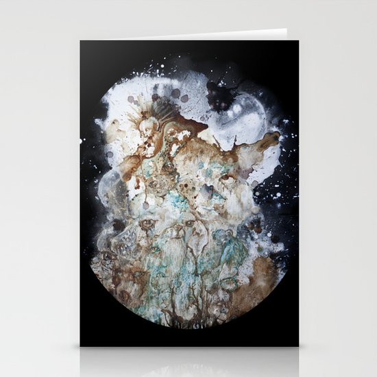 Excerpt / Curacao Coffee on Canvas Stationery Cards
