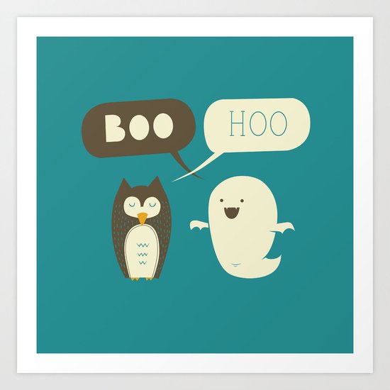 Boo Hoo Art Print