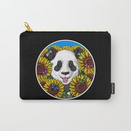 Panda Sunflowers Carry-All Pouch