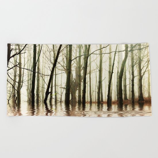 GHOST TREES Beach Towel