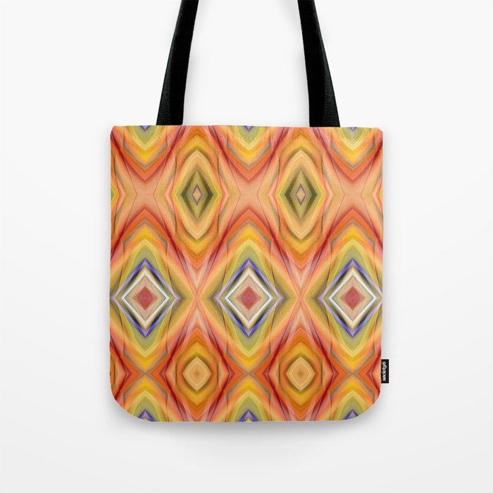 pattern orange Tote Bag