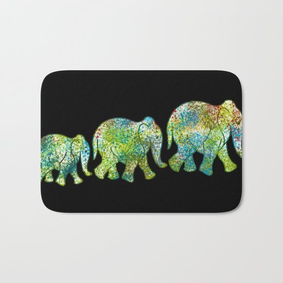 elephant 1 Bath Mat