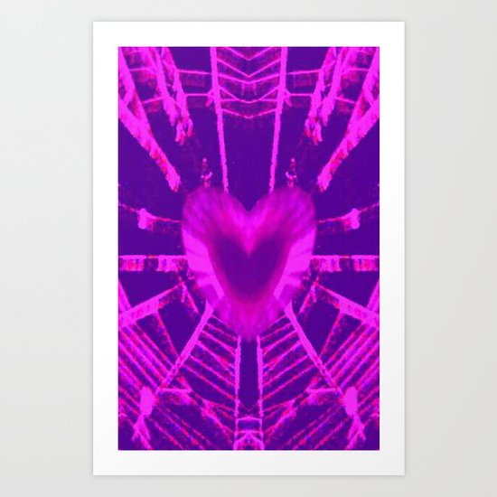 WEB OF LOVE Art Print
