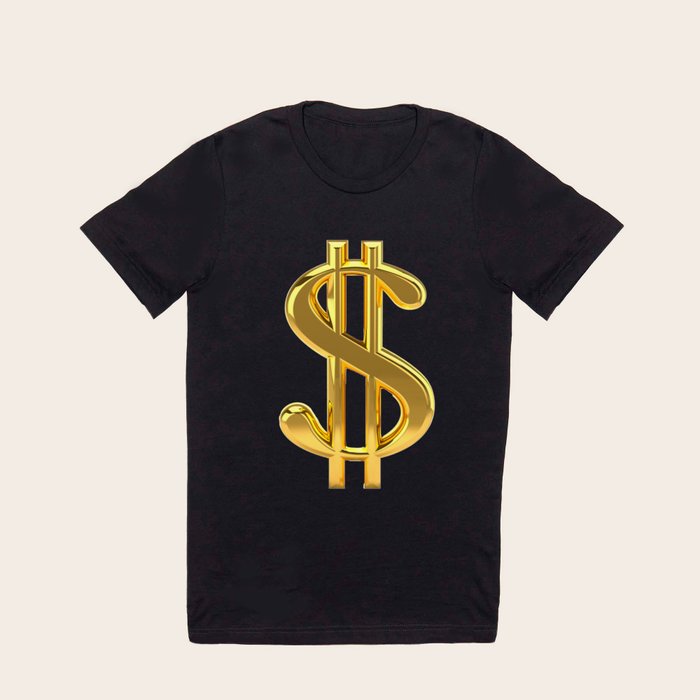 Dollar sign t shirt on sale