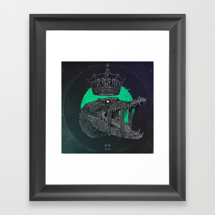 Down in the limbs, an eye on everything. Framed Art Print