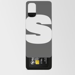 s (White & Grey Letter) Android Card Case