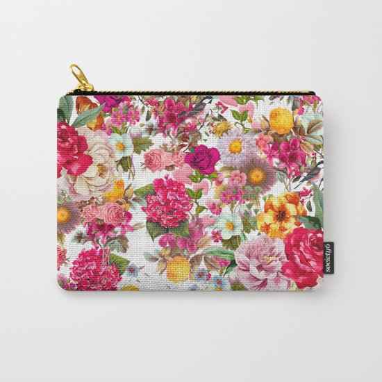 Botanic Pattern Carry-All Pouch