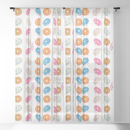 Sweet Donuts for all yammi gnammi!!! Sheer Curtain