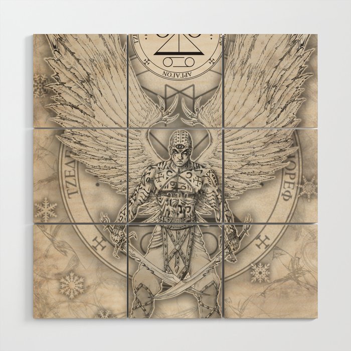 Archangel Raguel Wood Wall Art