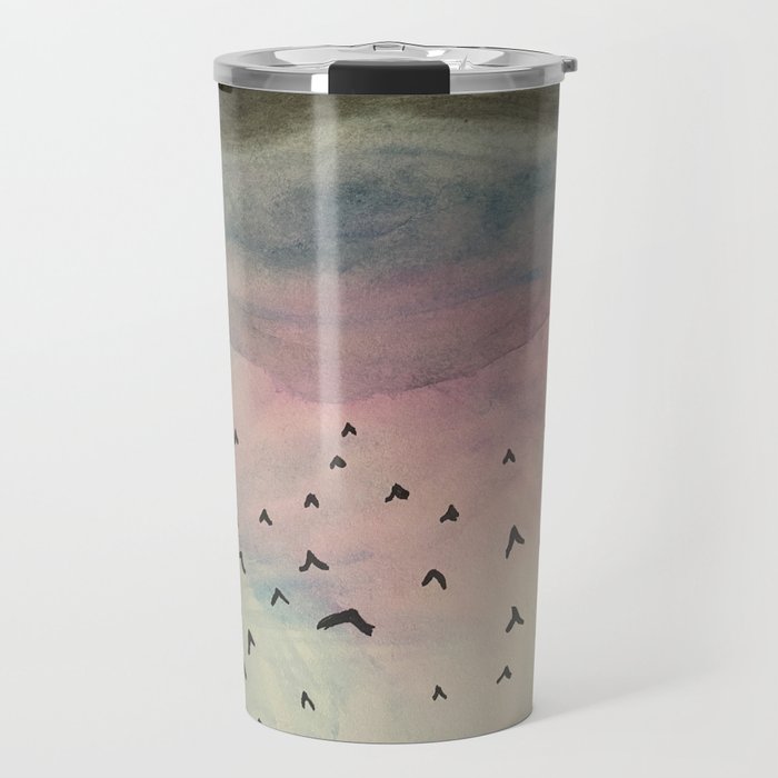 Ocean and birds and you and me. Travel Mug