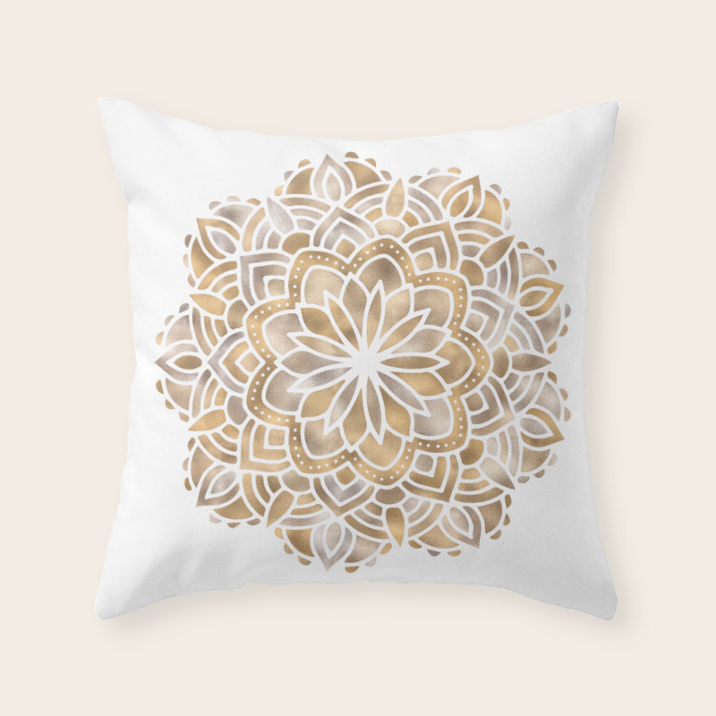 bronze metallic throw pillows