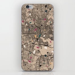 Baltimore USA - Terrazzo City Map Collage  iPhone Skin
