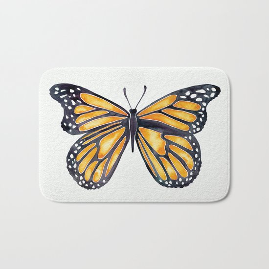 Monarch Butterfly Bath Mat