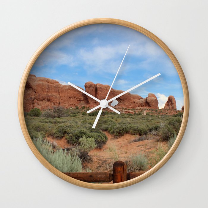 Out West Scene Wall Clock