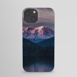 Sunset Mt. Rainier, Mineral, Washington iPhone Case