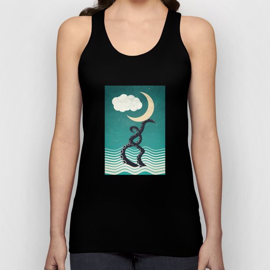 The octopus and the sea II (a lullaby) Unisex Tank Top