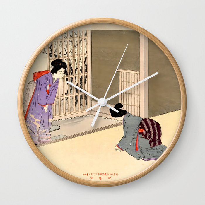 The Visitor (Tsugumi Biho) Wall Clock