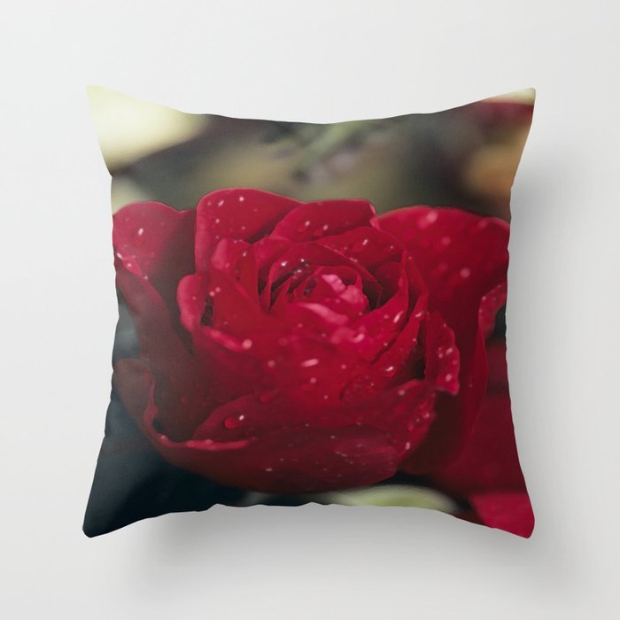 Red Rose Throw Pillow By Mariaheyens Red Rose Throw Pillow By Mariaheyens