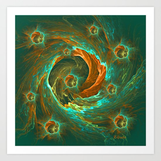 Mothering vortex Art Print