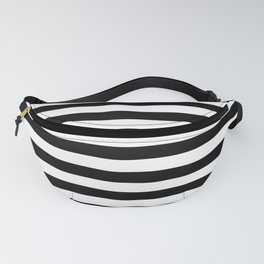 Black and White Horizontal Strips | Classic Cabana Stripe Fanny Pack