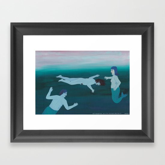 Introduction into the deep blue Posterity Framed Art Print