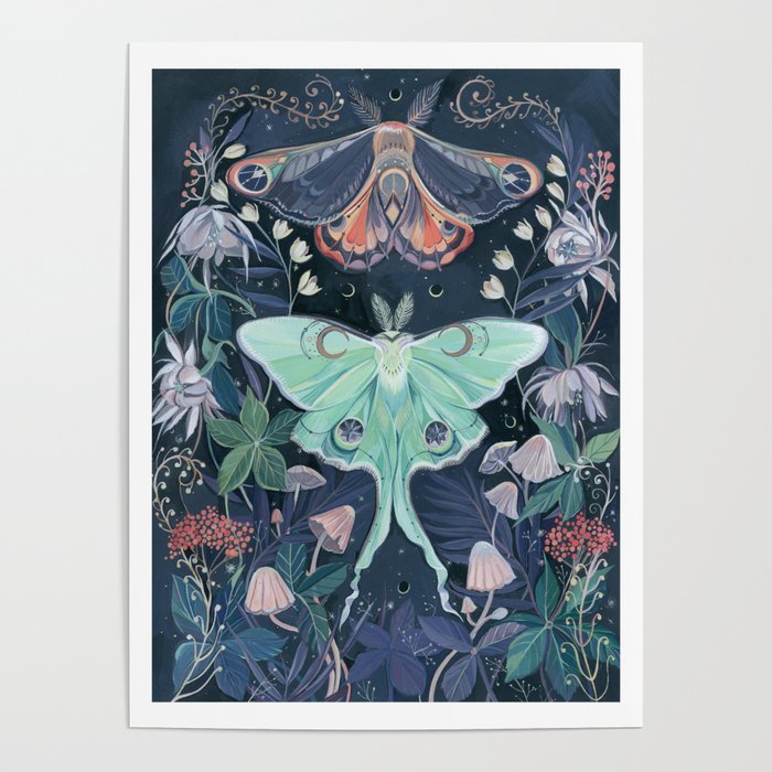 Luna Moth Poster