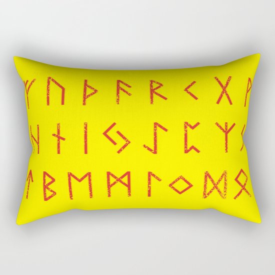 Elder Futhark Rectangular Pillow