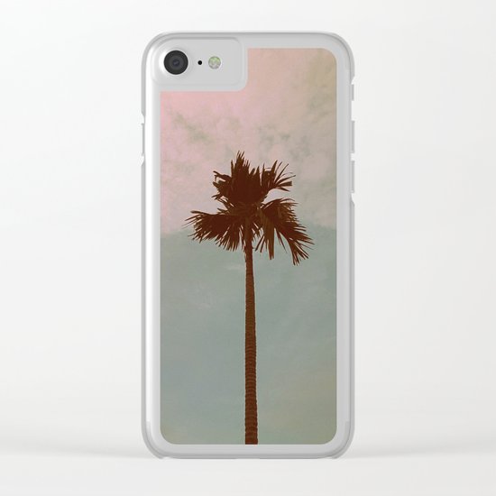 Palm Tree (vintage) Clear iPhone Case