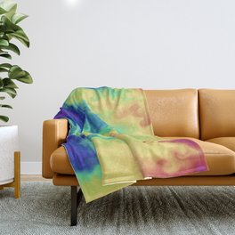 Rainbow Riptide Throw Blanket
