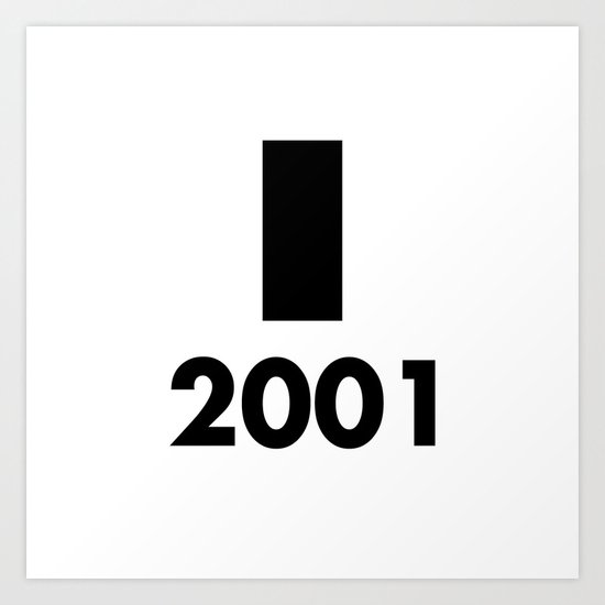 2001: A Minimalist Space Odyssey Art Print