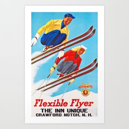 Vintage Ski Poster Art Print
